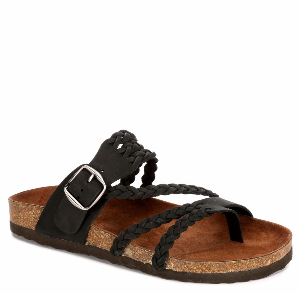 white mountain black sandals