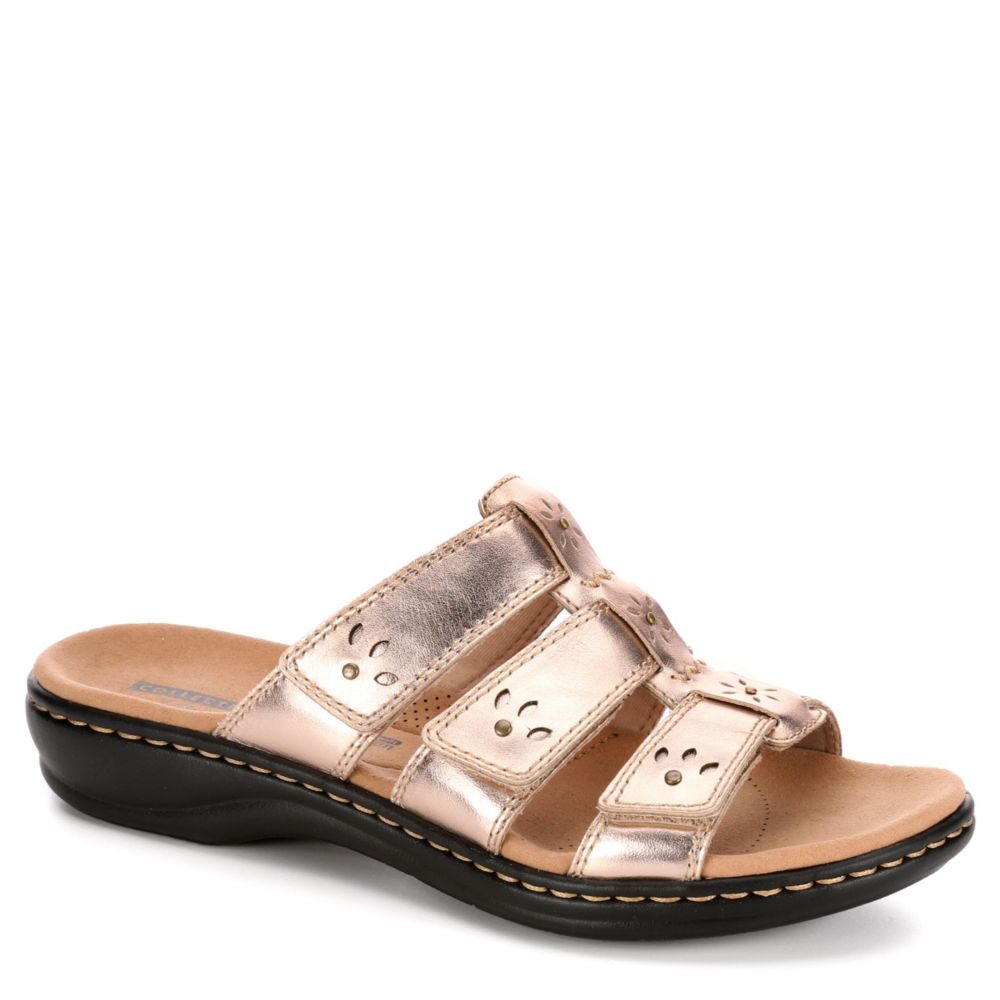 clarks rose gold sandals