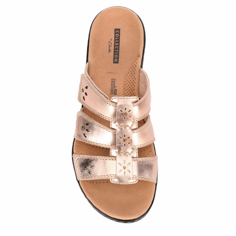 clarks rose gold sandals
