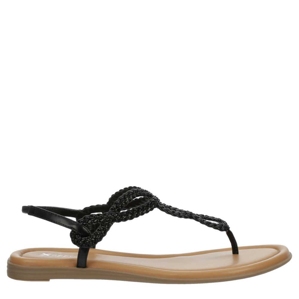 Black Womens Akia Sandal, Xappeal