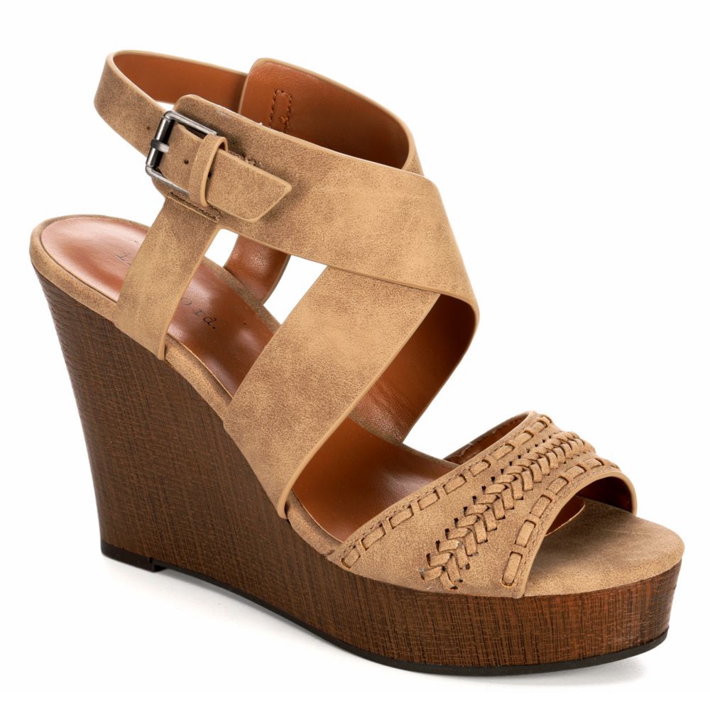 Taupe Indigo Rd. Womens Irkash | Wedges | Rack Room Shoes