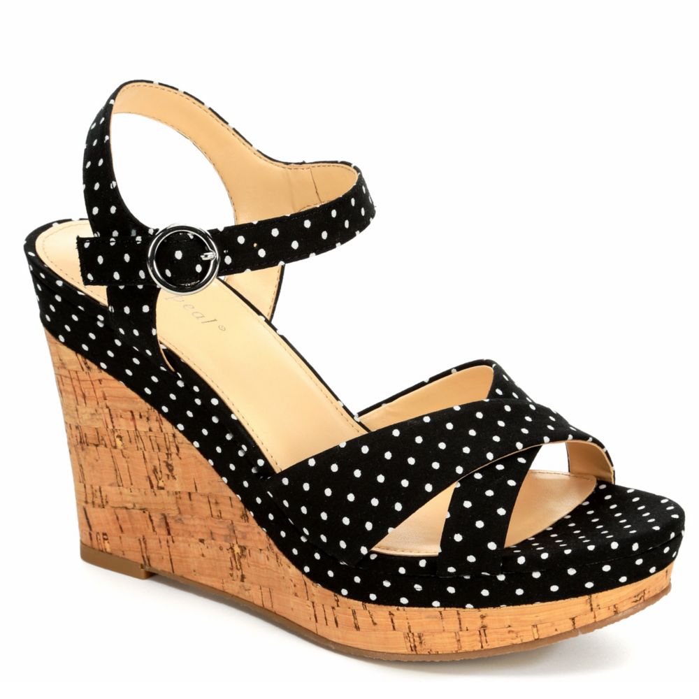 Black Xappeal Womens Kara Wedges Rack Room Shoes
