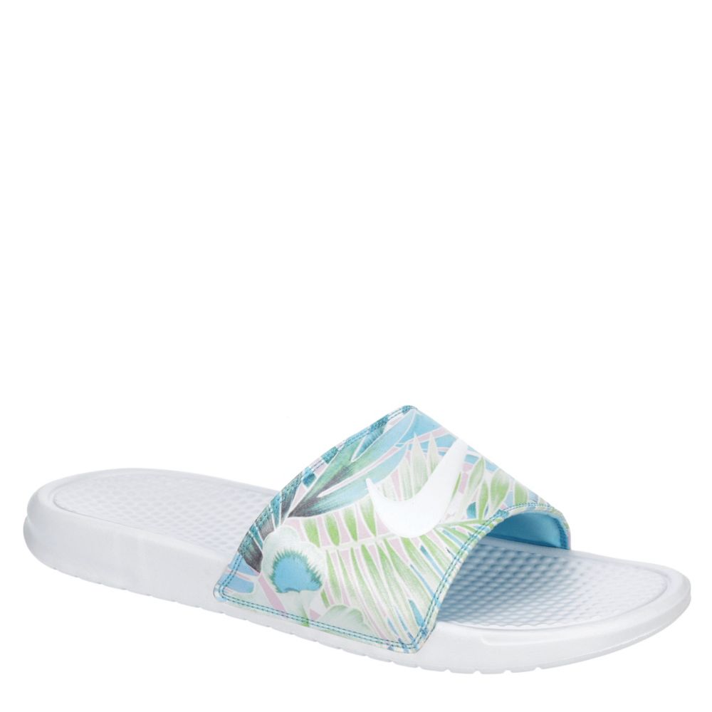 white nike flip flops womens