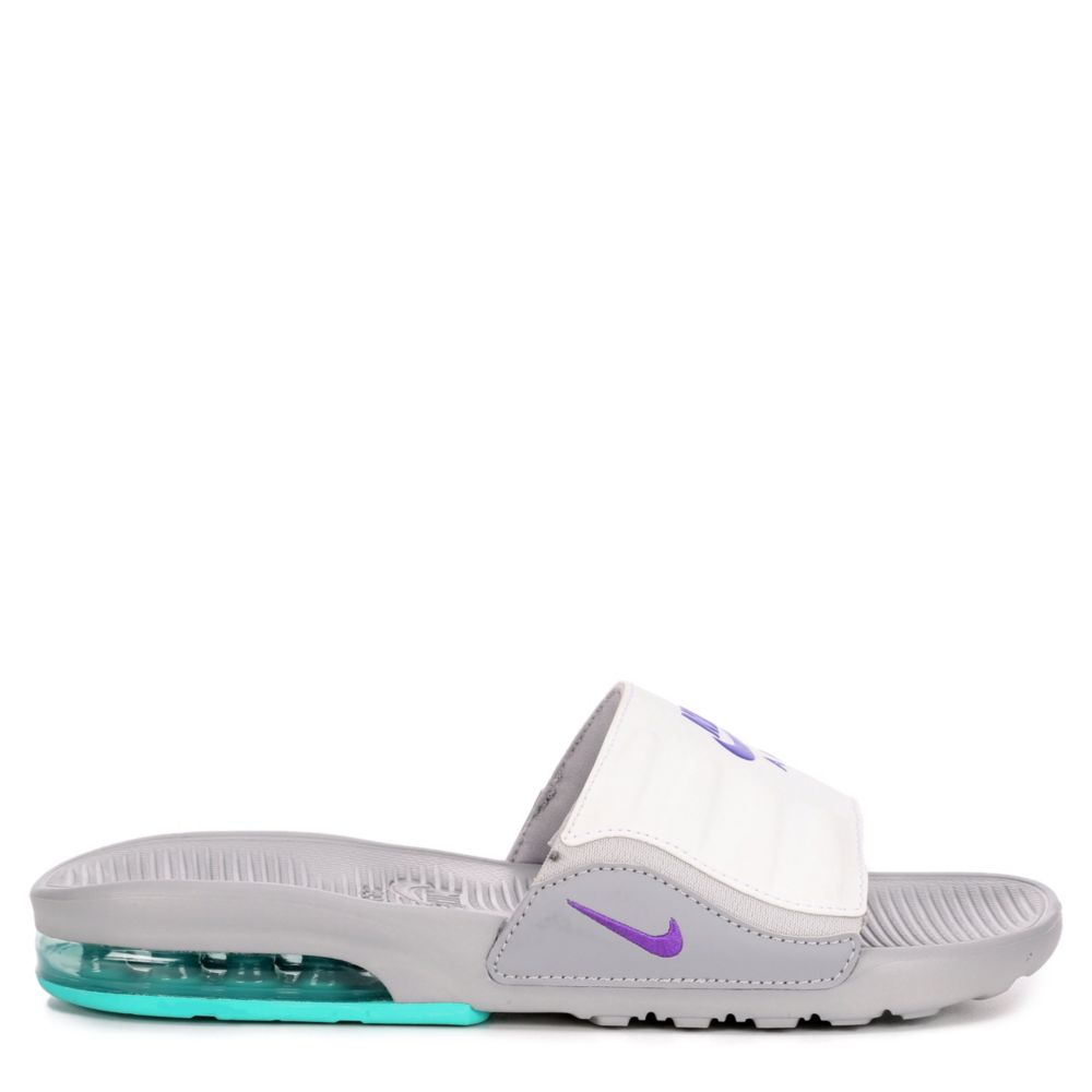 grey nike slides womens