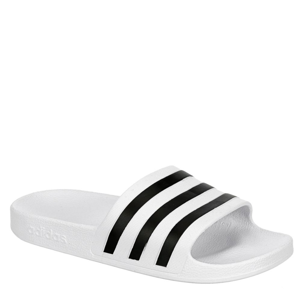 White Adidas Women's Adilette Aqua 