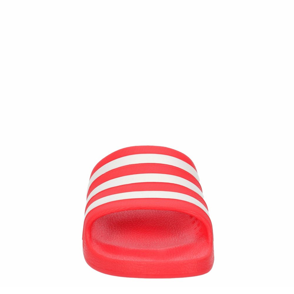 red adidas slides