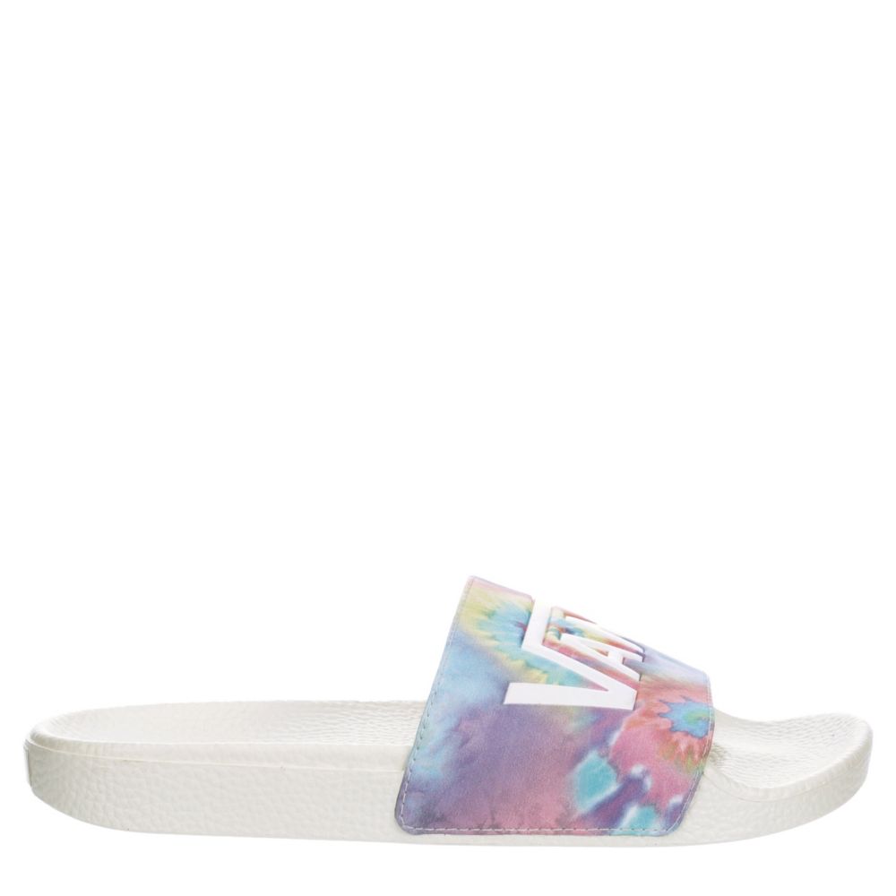 tie dye vans slides