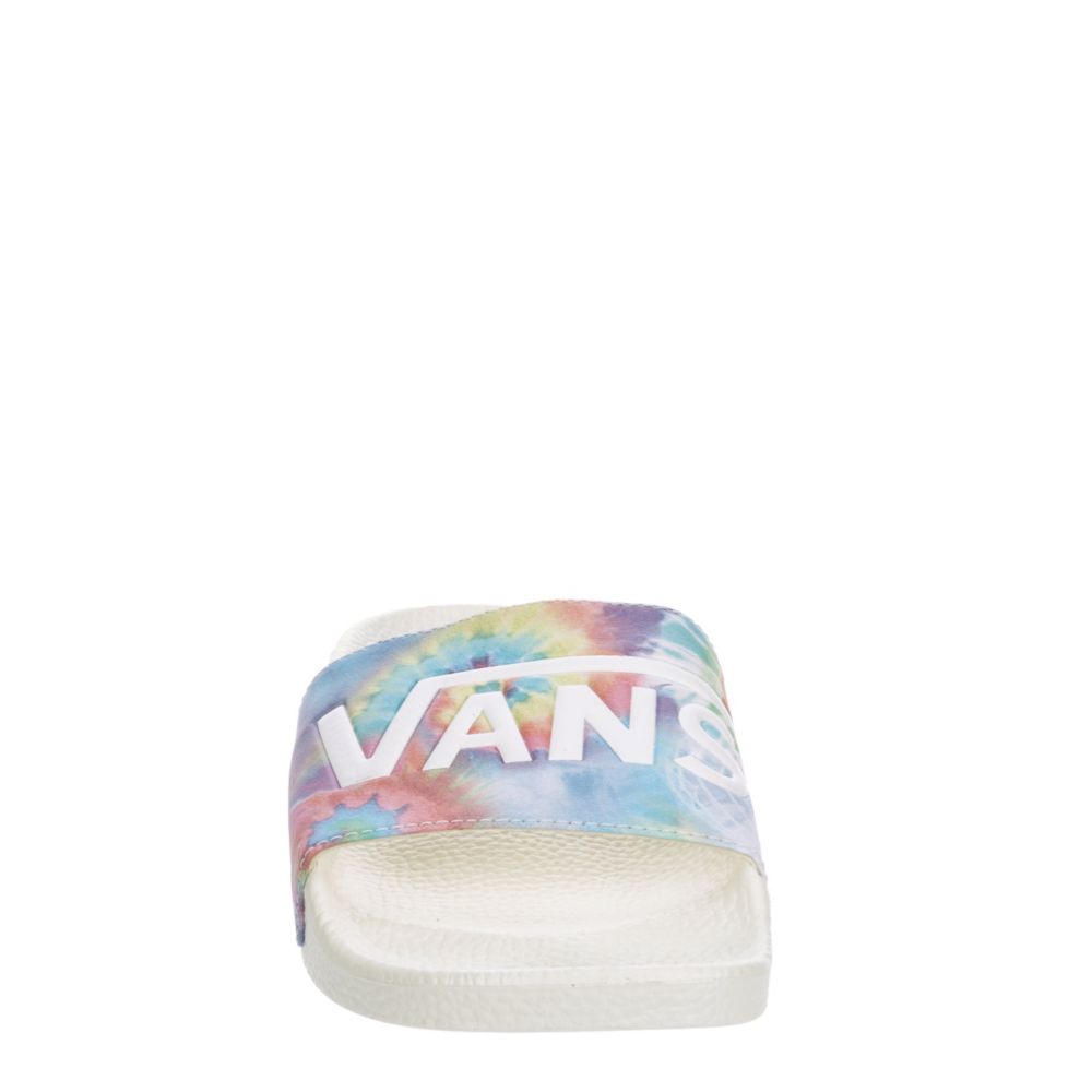 tie dye vans slides