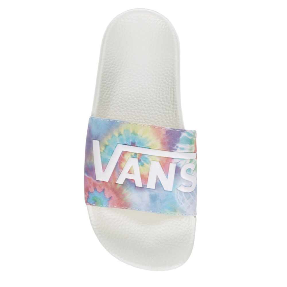 tie dye vans slides