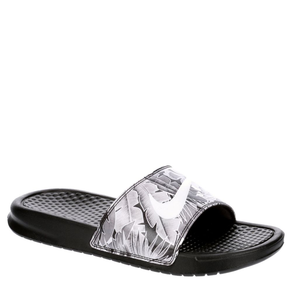 Grey Nike Womens Benassi Slide Sandal 