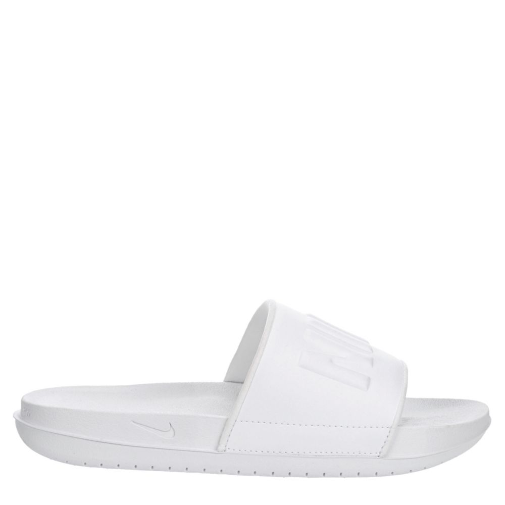 nike flip flops white and black