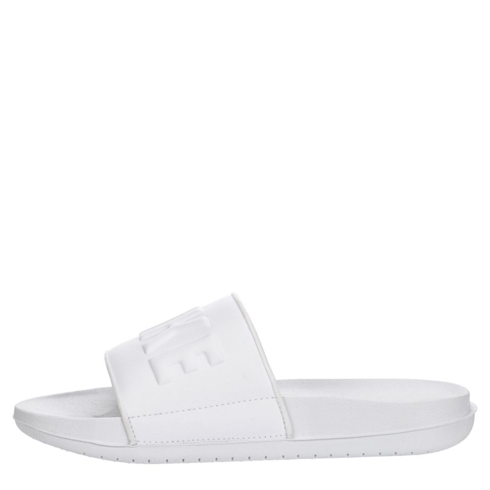 white nike slide sandals