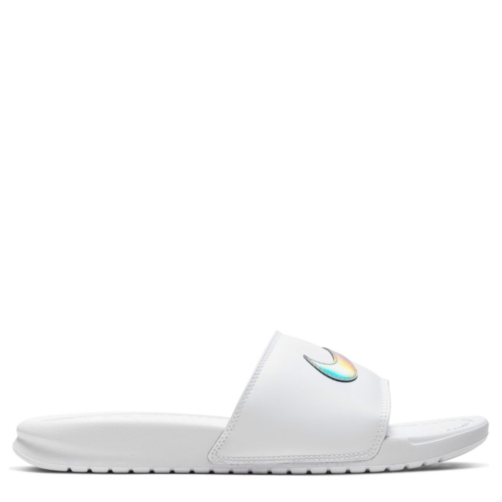 nike benassi metallic slides