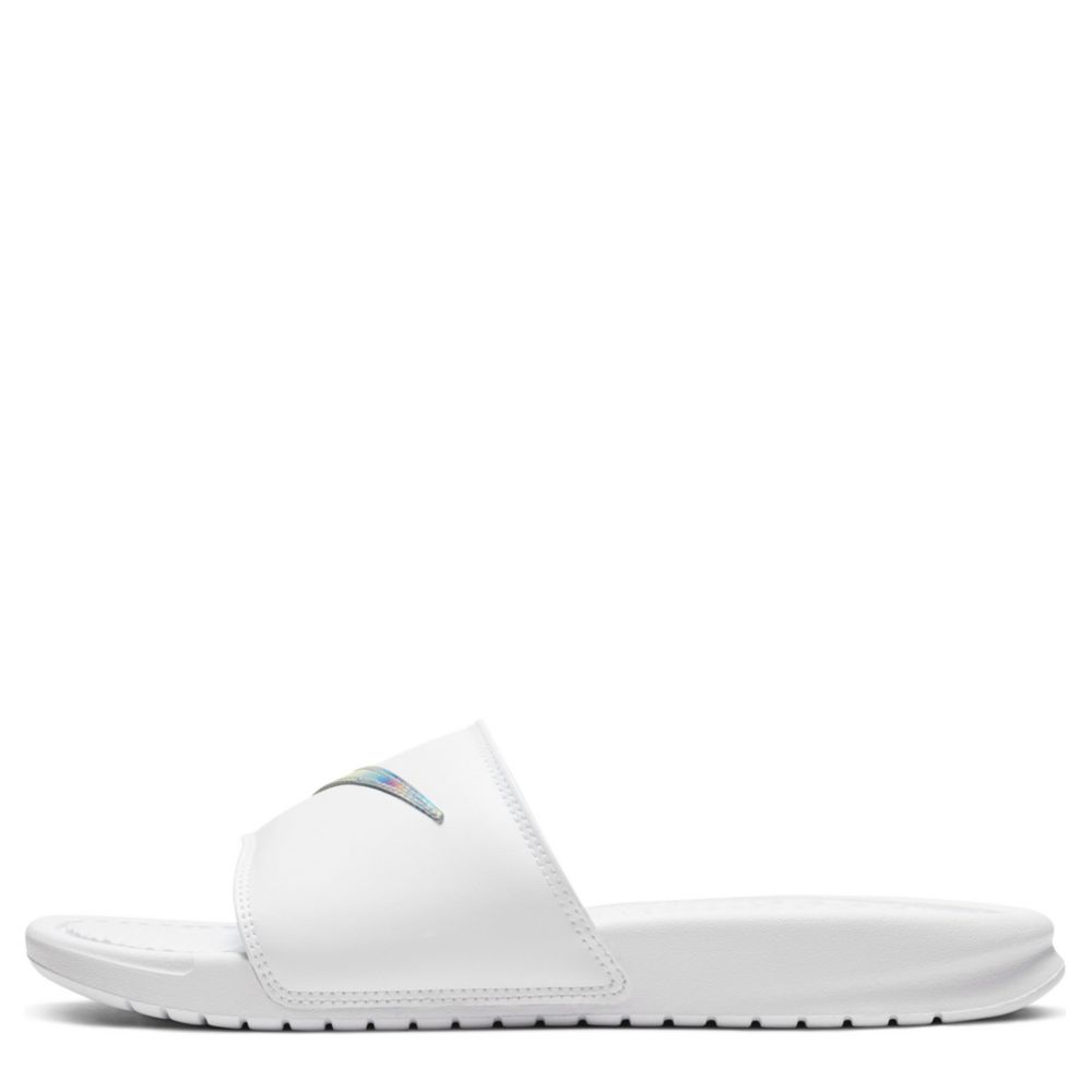 nike benassi metallic slides