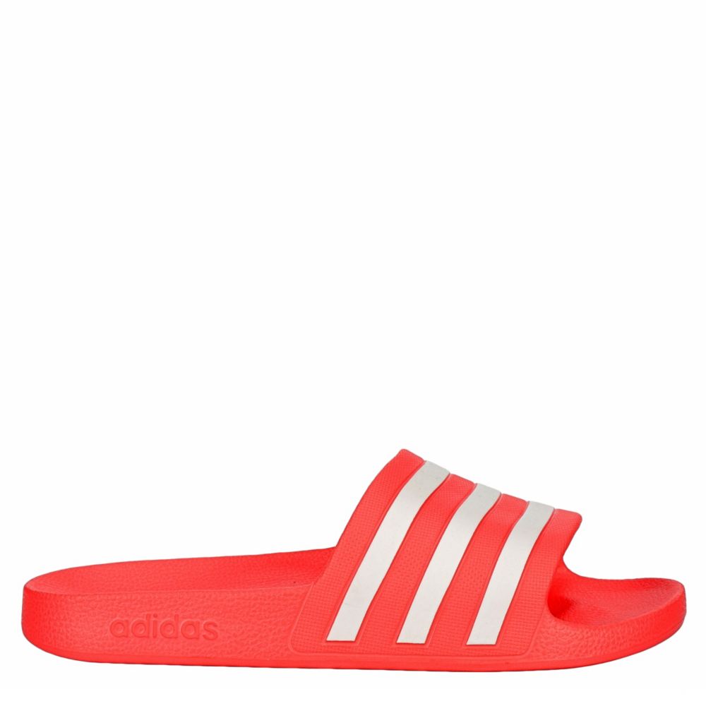 adidas sandals red and black