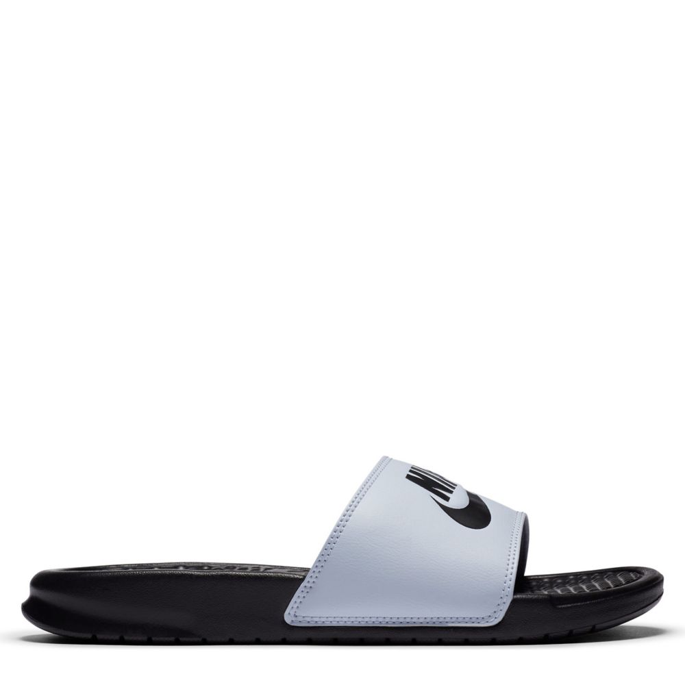 grey nike sandals
