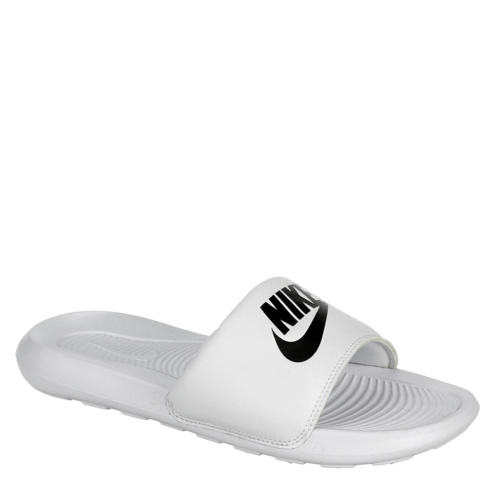 womens white nike sliders