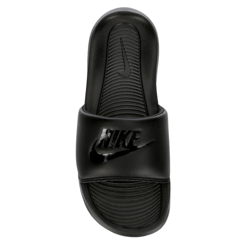 Nike Victori One Black & Red Slide Sandals