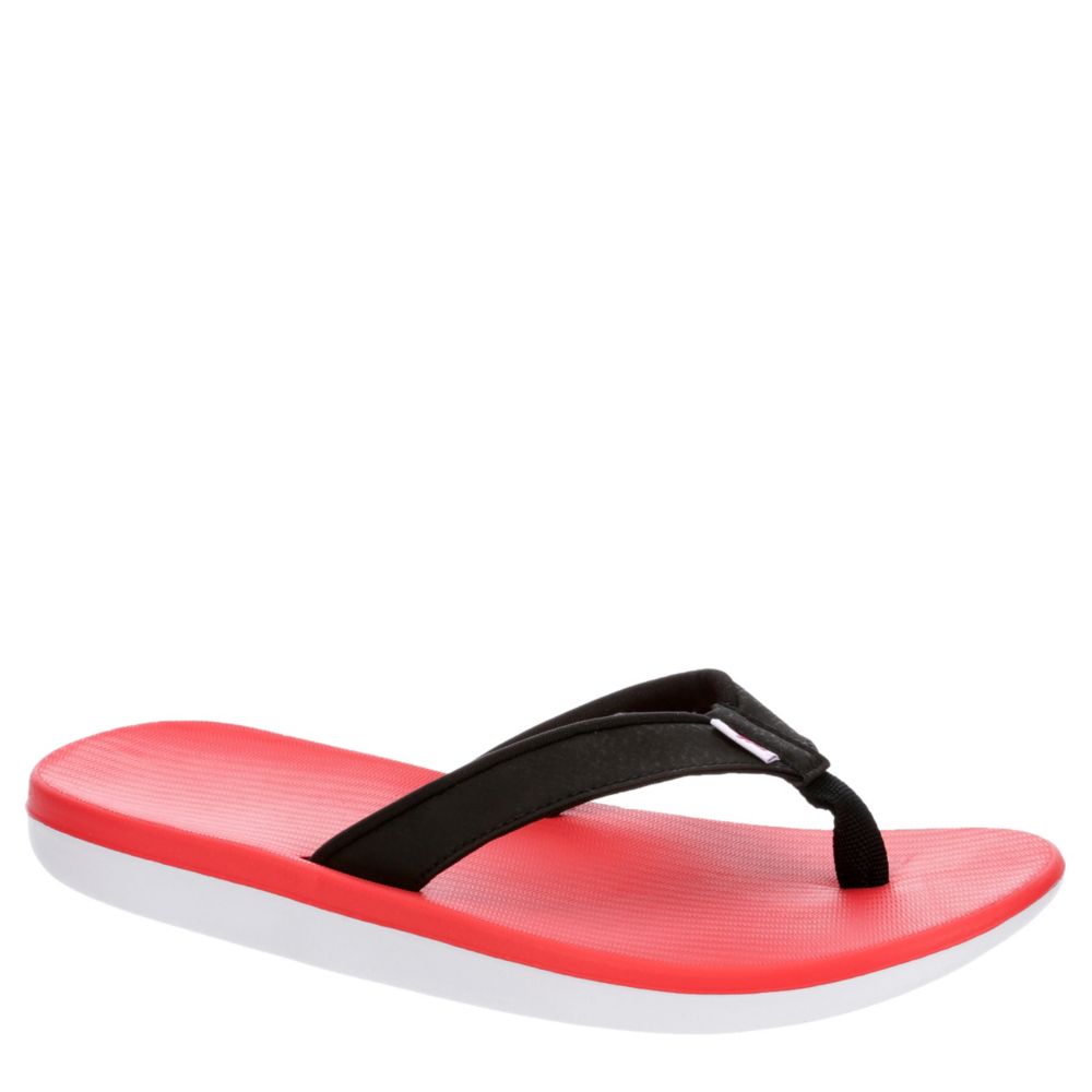 red nike sandals womens