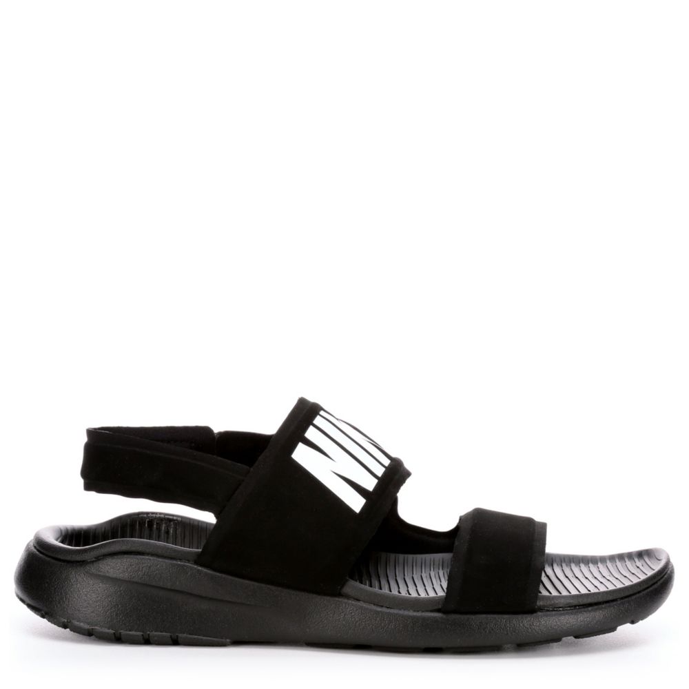 nike tanjun sandals black and white