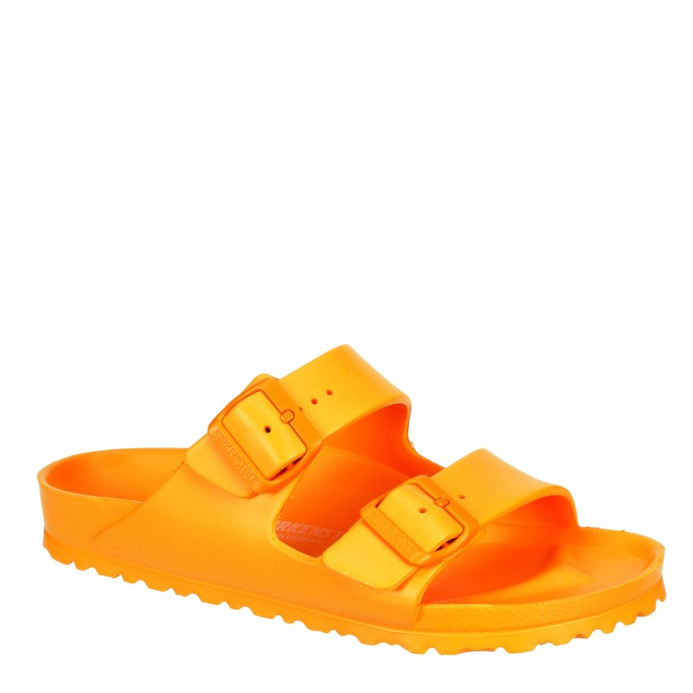 orange birkenstock arizona