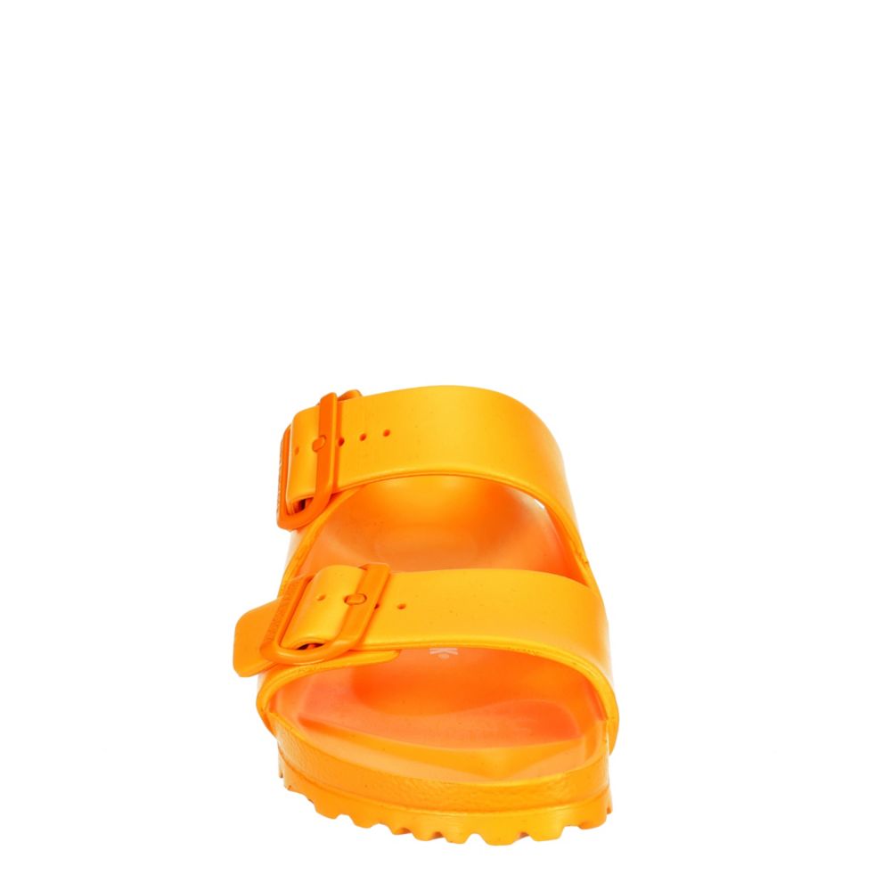 orange plastic birkenstocks