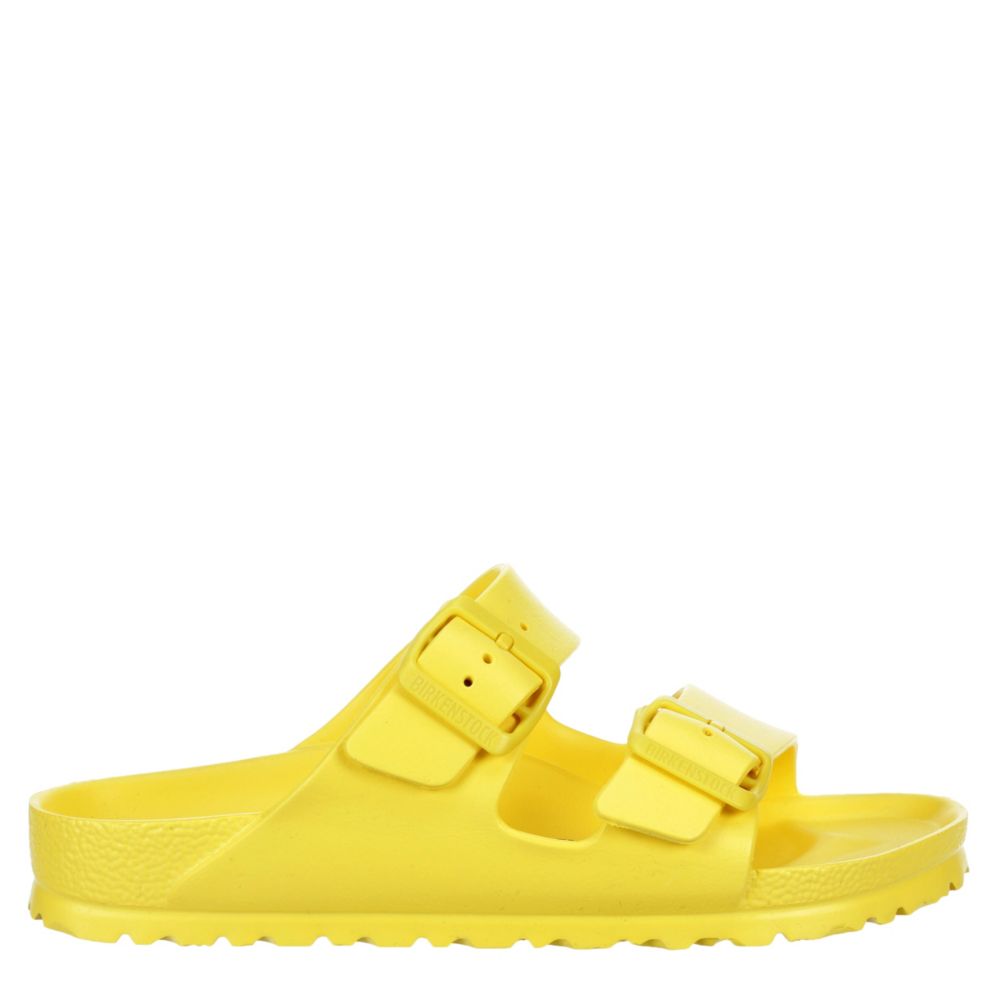 mustard colored birkenstocks