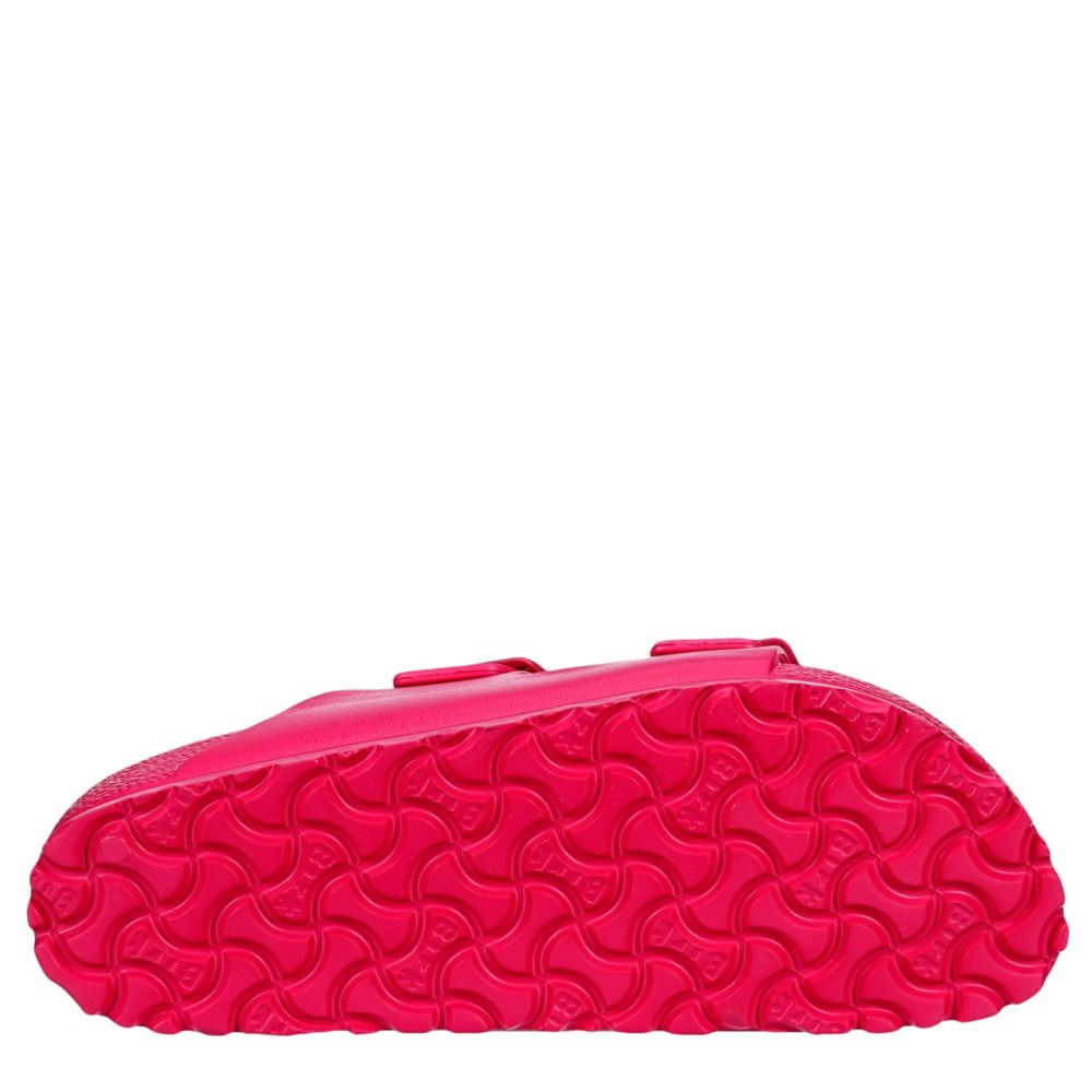 Pink Birkenstock Womens Arizona Essentials Slide Sandal | Sandals ...