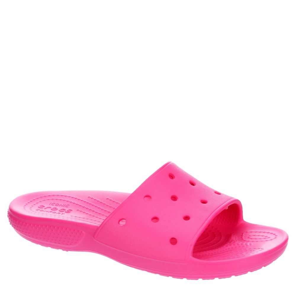 crocs flip flops pink