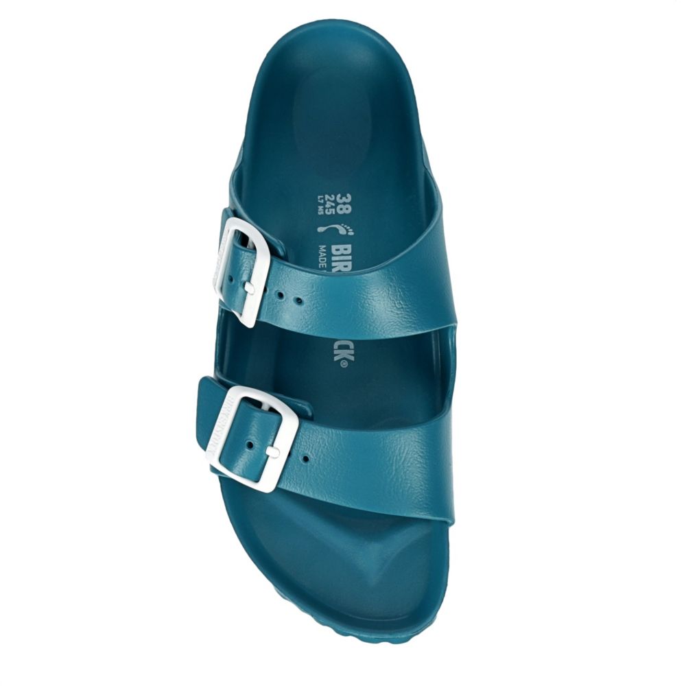 turquoise birkenstocks