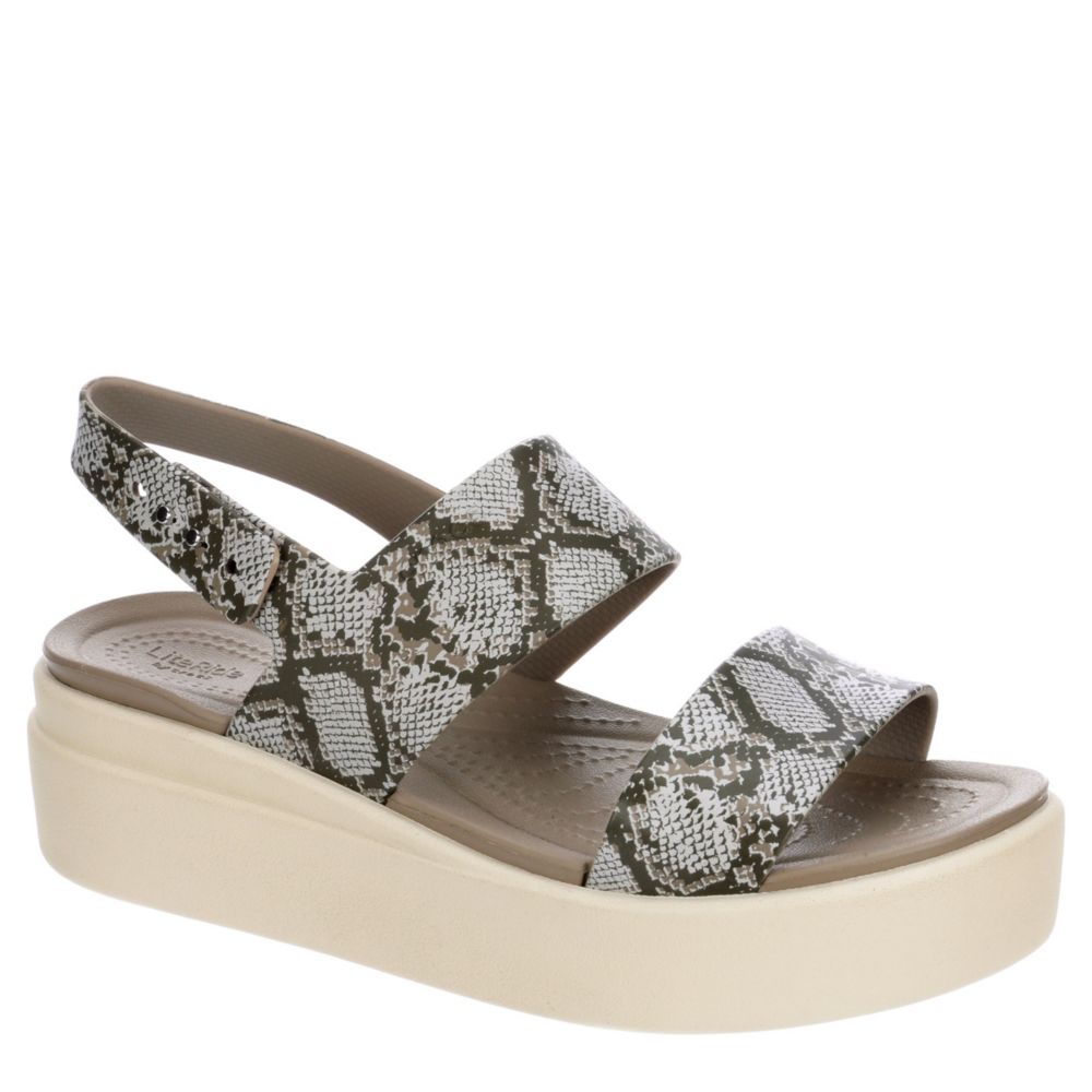 platform croc sandals