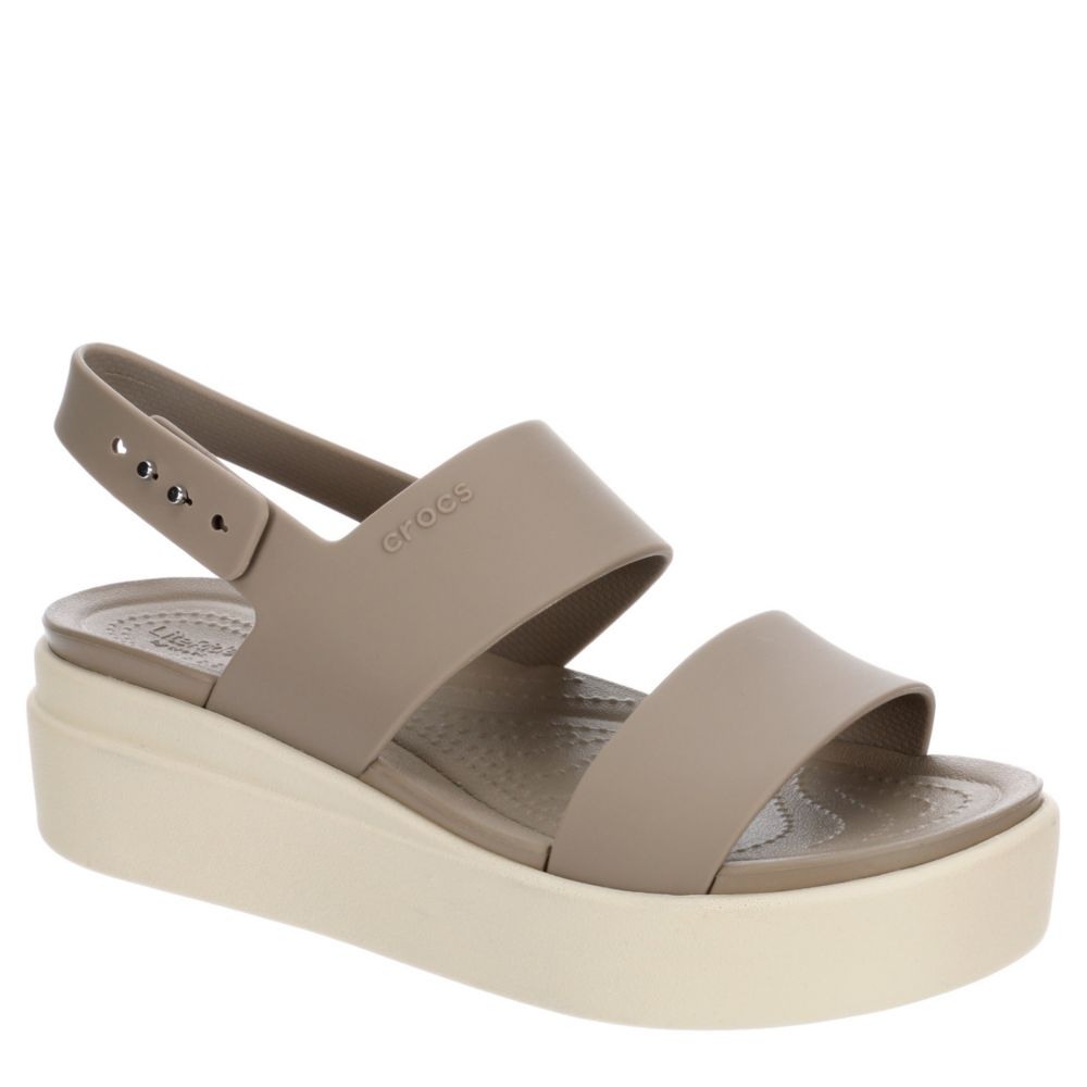 womens croc wedge sandals