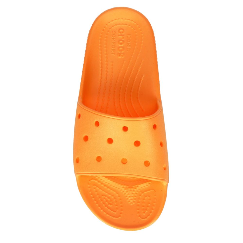 crocs slides orange