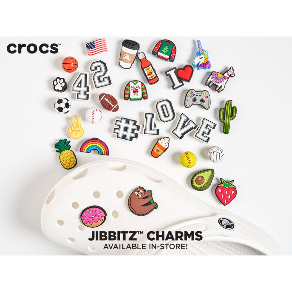 croc slides with charms