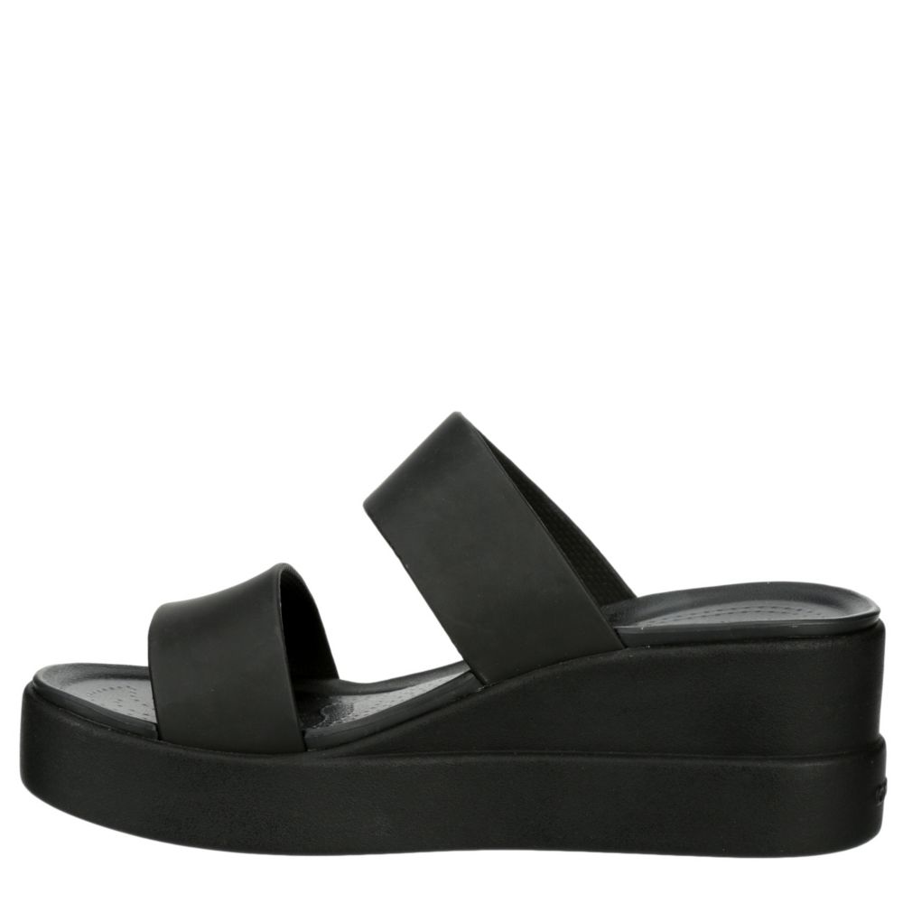 wedge croc sandals