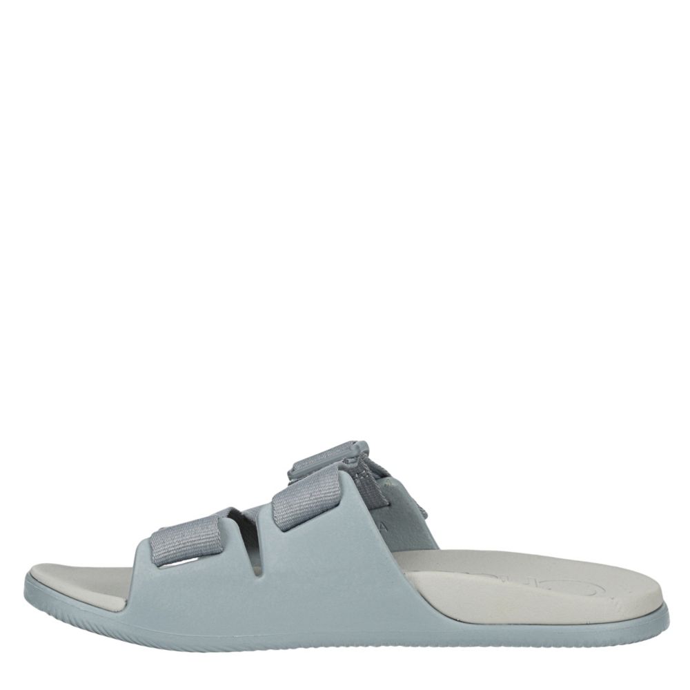 grey chaco slides