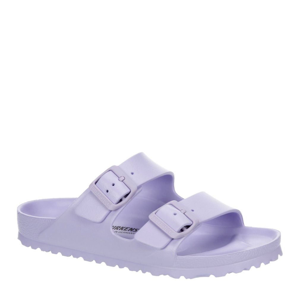 purple birkenstocks