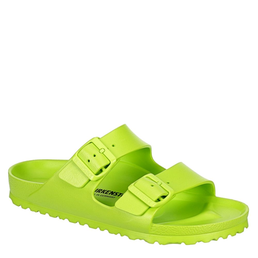 Green Birkenstock Womens Arizona Essentials Slide Sandal, Sandals