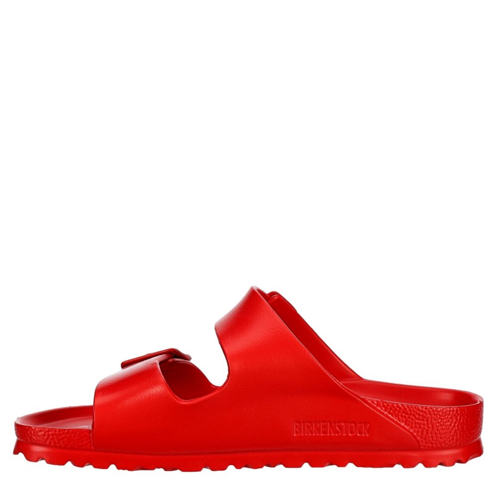 red birkenstock arizona sandals