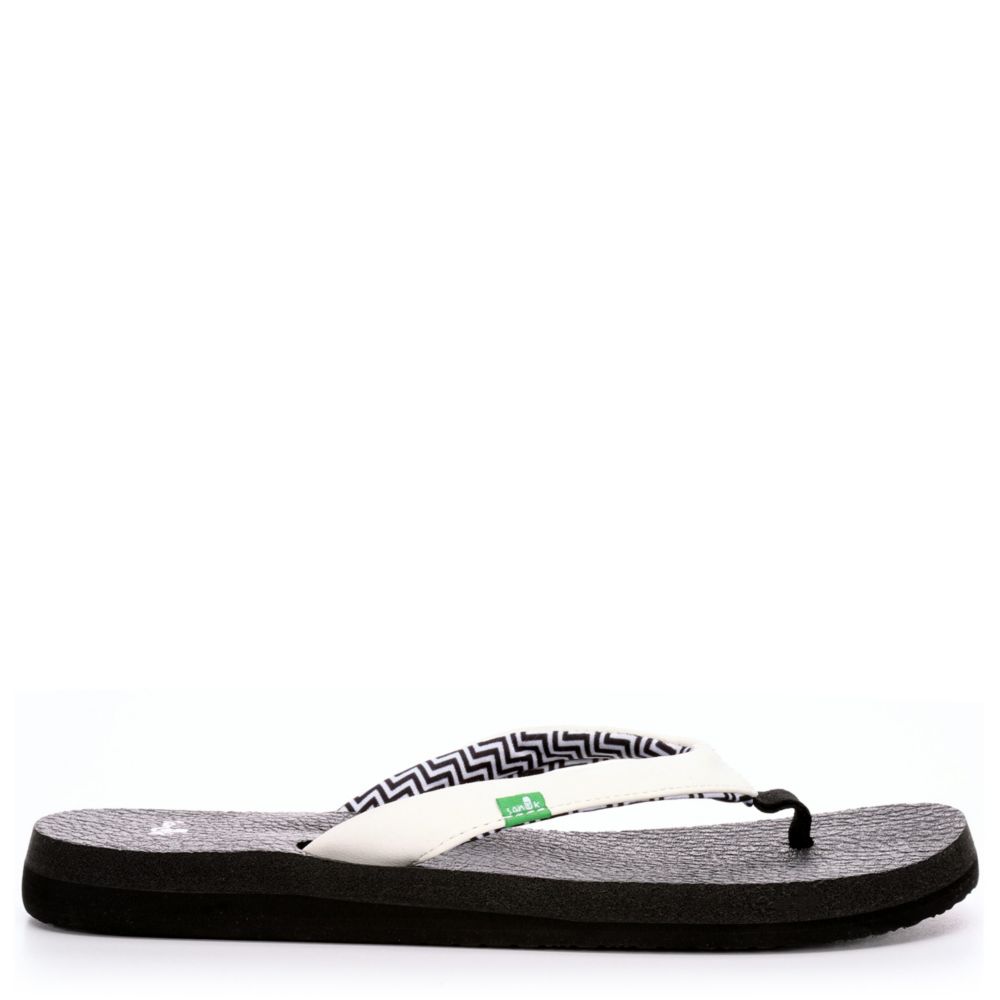 white sanuk sandals