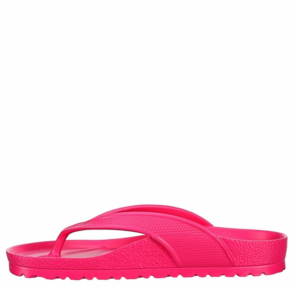 womens pink flip flops