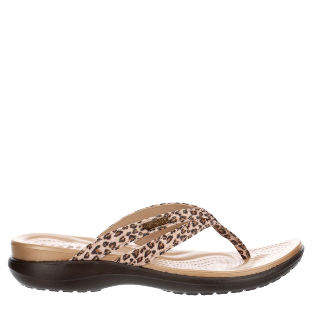 crocs women's capri strappy flip flop