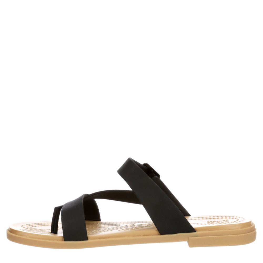 Black Womens Tulum Flip Flop Sandal | Crocs | Rack Room Shoes