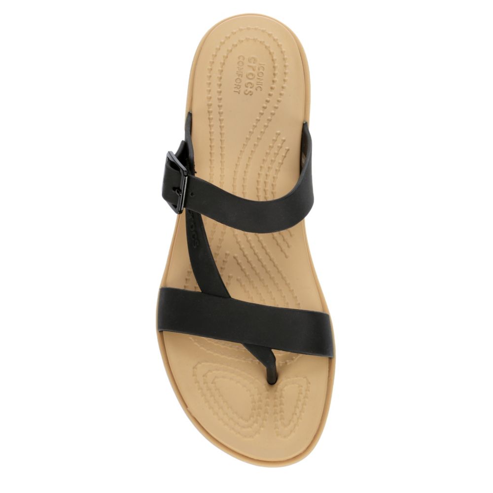 Crocs tulum sandal discount black