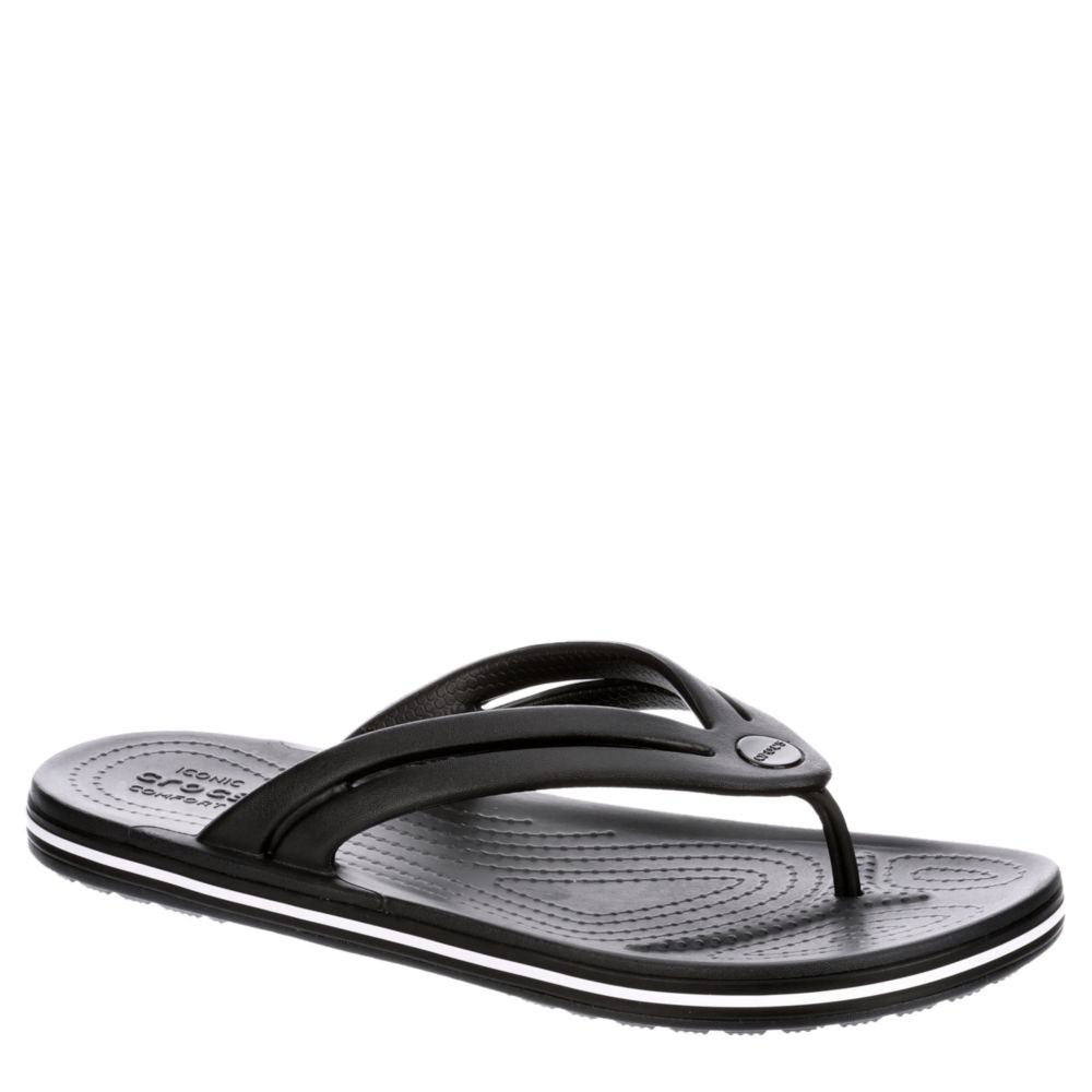 crocs black women's flip flops