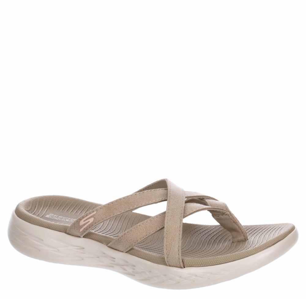 skechers grey flip flops