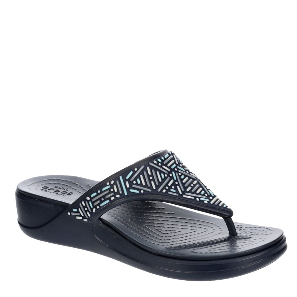 crocs wedge flip