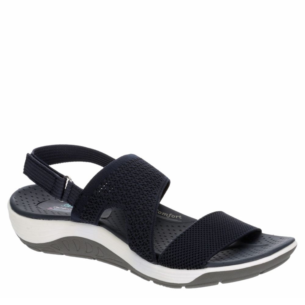 skechers sandals womens navy