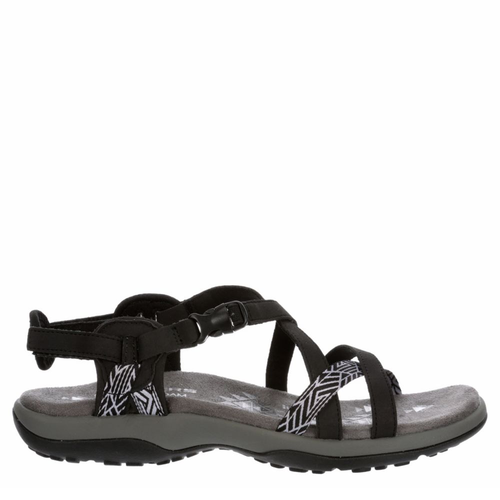 skechers ladies black sandals