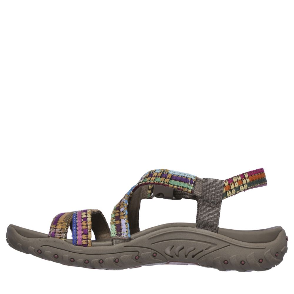 Multicolor Skechers Womens Reggae Sew Me Outdoor Sandal | Sandals ...